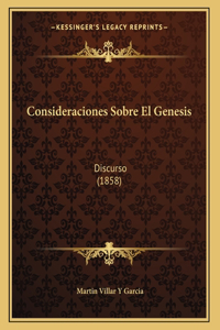 Consideraciones Sobre El Genesis