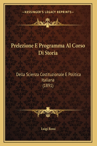 Prelezione E Programma Al Corso Di Storia