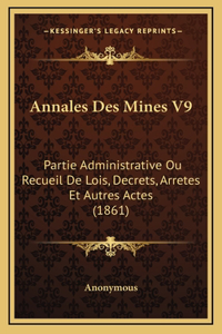 Annales Des Mines V9