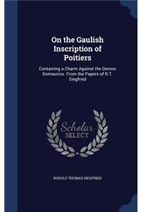 On the Gaulish Inscription of Poitiers