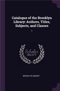 Catalogue of the Brooklyn Library