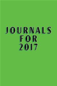 Journals For 2017