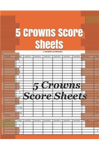 5 Crowns Score Sheets