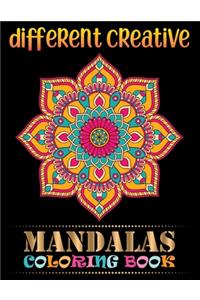 Different Creative Mandalas Coloring Book