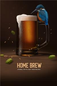 Home Brew Journal for 50 Craft Beer Recipes