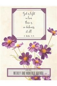 God is light; in him there is no darkness at all 1John 1-5
