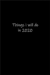 Things i will do in 2020