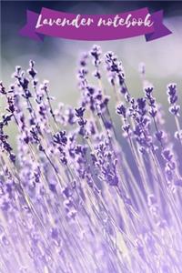 Lavender notebook