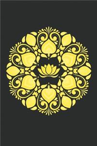 Yellow Lotus Flower Notebook
