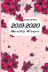 F4 Monthly Planner Beautiful Flowers Floral Cover