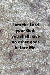 2020 Weekly Planner Religious Theme 1st Commandment Modern Stone