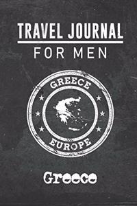 Travel Journal for Men Greece