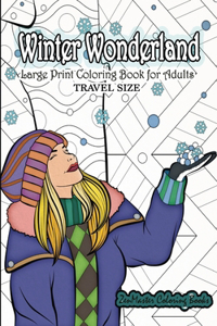Travel Size Large Print Coloring Book for Adults