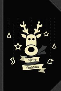 Cute Reindeer Shirt Journal Notebook