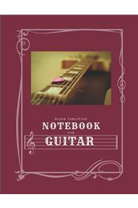 Blank Tablature Notebook for Guitar