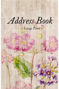 Address Book Large Print