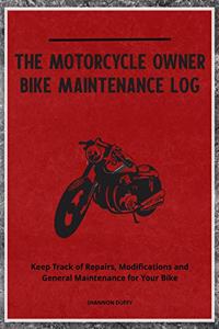 Motorcycle Owner Bike Maintenance Log
