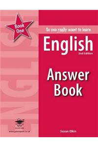 So you really want to learn English Book 1 Answer Book