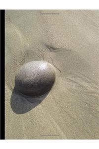 Beach Rock at Low Tide, Hexagon Graph Paper Composition Notebook,
