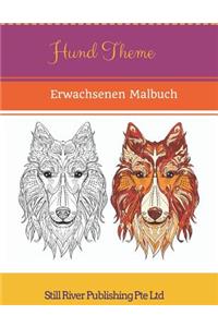 Hund Theme: Erwachsenen Malbuch