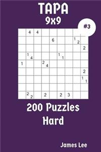 Tapa Puzzles 9x9 - Hard 200 vol. 3