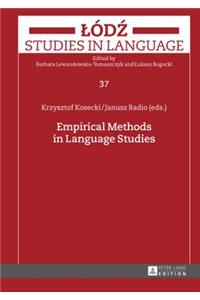 Empirical Methods in Language Studies