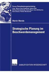 Strategische Planung Im Beschwerdemanagement