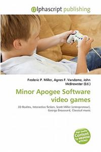 Minor Apogee Software Video Games