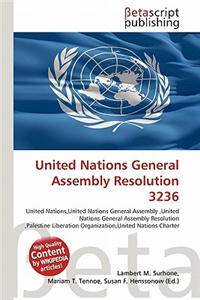 United Nations General Assembly Resolution 3236