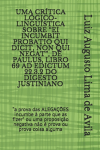 Uma Crítica Lógico-Linguística Sobre 