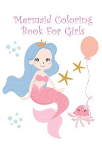 Mermaid Coloring Book For Girls