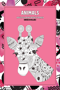 Adult Coloring Books for Men - Under 10 Dollars - Animals
