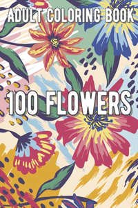100 Flowers Coloring Book