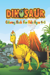 Dinosaur Coloring Book for Kids ages 4-8