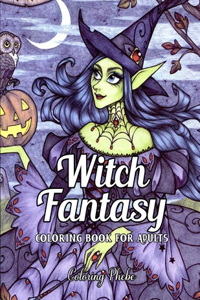 Witch Fantasy Coloring book for Adults