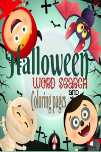 Halloween Word Search and Coloring Pages