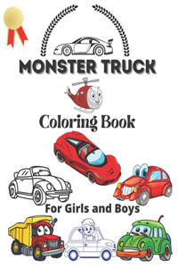 Monster Truck Coloring book for boys and girls