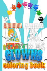 Clowns Coloring Book