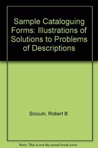 Sample Cataloguing Forms