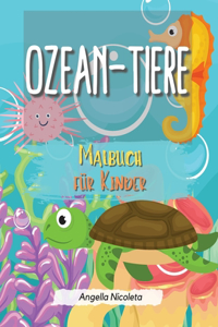 Ozean-Tiere Malbuch für Kinder