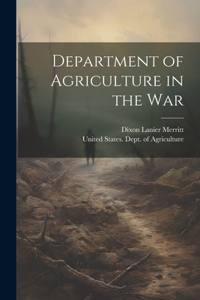 Department of Agriculture in the War