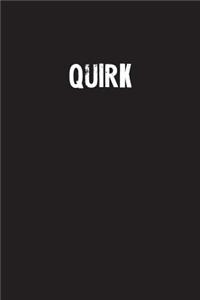 Quirk: Simple Blank Lined Notebook Journal