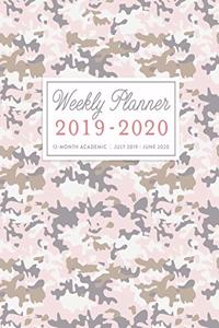 Weekly Planner 2019 - 2020 12-Month Academic, July 2019 - June 2020