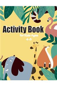 Activity Book for Kids Ages 4-8