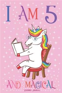 Unicorn Journal I am 5 and Magical