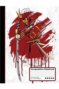 Samurai Warrior Composition Notebook