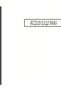 Day per page planner 2020