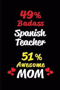 49% Badass Spanish Teacher 51% Awesome Mom
