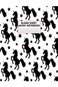 Blank Sheet Music Notebook