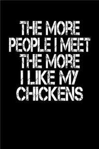 The More People I Meet The More I Like My Chickens